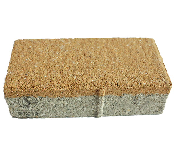 陶瓷透水砖200*100*55（黄色）